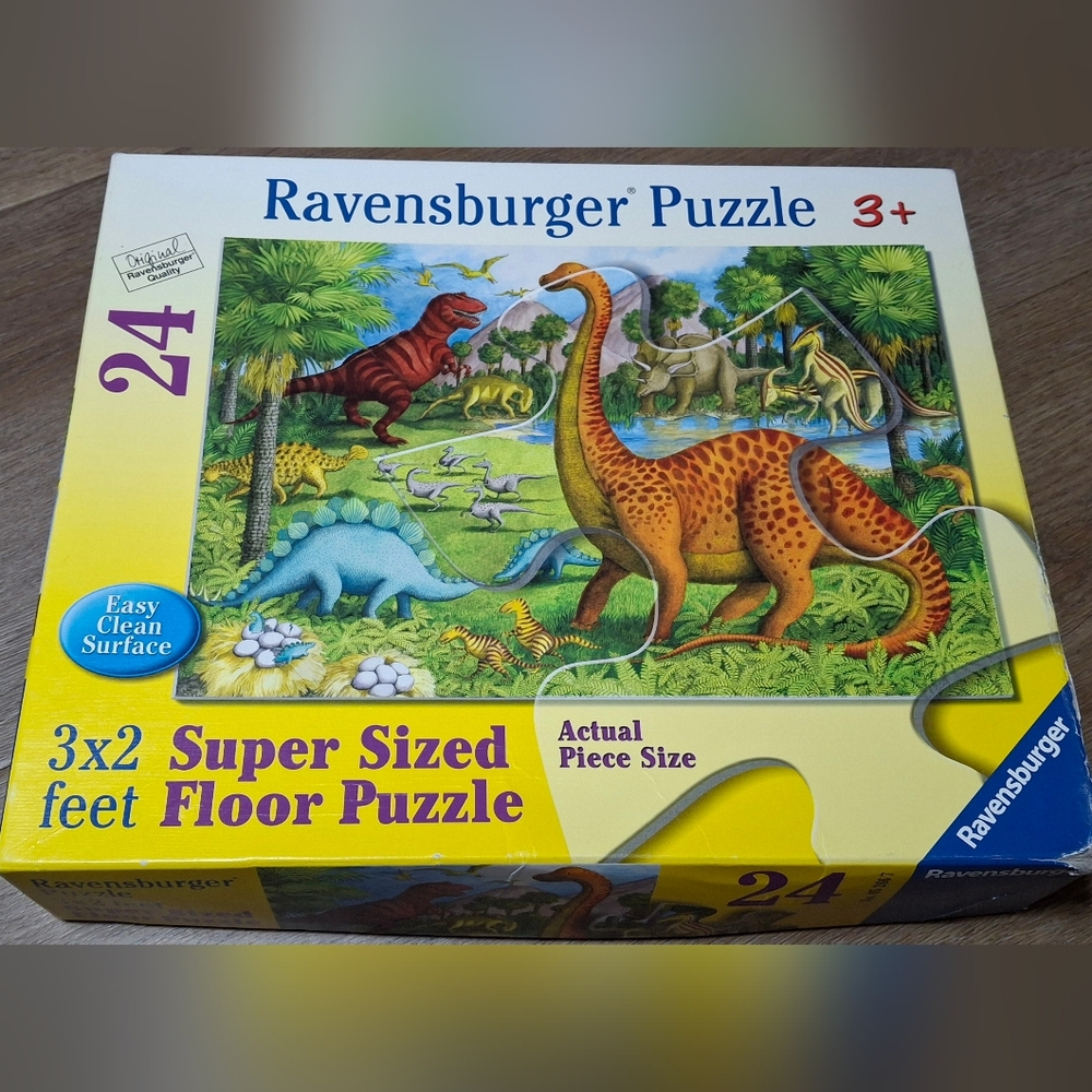 24 piece floor Dinosaurs puzzle.
